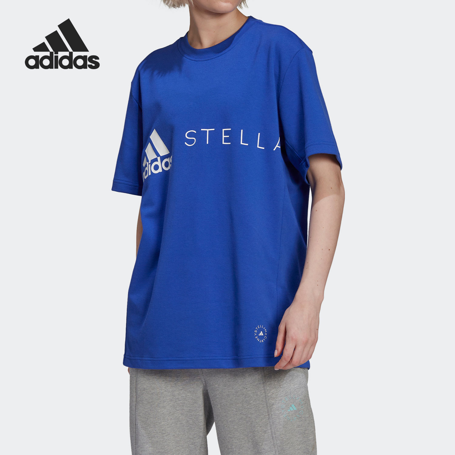 Adidas/阿迪达斯正品春季新款休闲smc女子运动短袖T恤HB7403