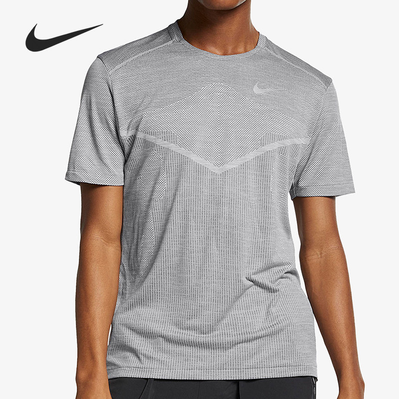 Nike/耐克正品休闲男子圆领运动紧身跑步短袖T恤AJ7616-056