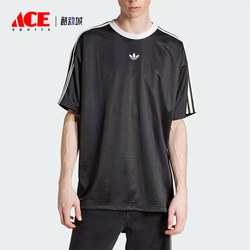 Adidas/阿迪达斯正品三叶草男士宽松透气圆领经典运动短袖JW5876