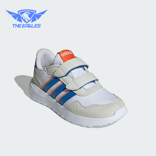 阿迪达斯正品 休闲鞋 Run CF小童魔术贴透气经典 JH6211 60s Adidas