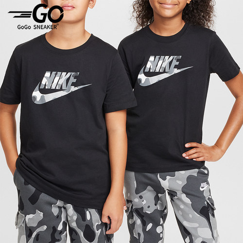Nike/耐克正品Sportswear大童圆领宽松经典休闲短袖FZ5172-010