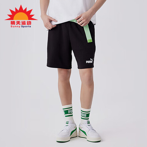 Puma/彪马正品Logo字母宽松舒适休闲短裤经典新款男短裤68595-01