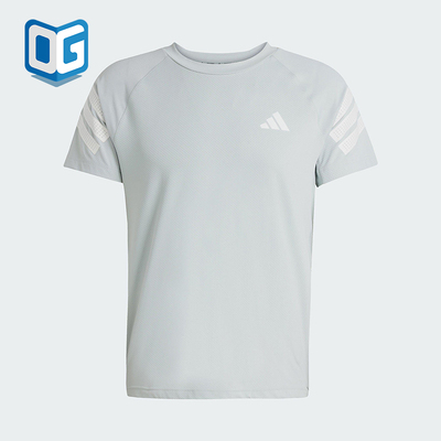 Adidas/阿迪达斯正品2025夏季款男士套头经典针织透气短袖JW9662