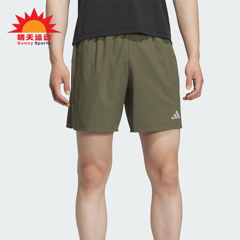 Adidas/阿迪达斯正品ESS SHORT男士休闲侧开叉跑步运动短裤KH3761 - 实物图