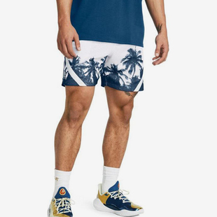 Mesh男士 Curry 时尚 印花运动梭织短裤 426 1383376 安德玛正品