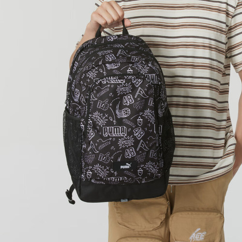 Puma/彪马正品2024新款男女同款印花潮流双肩背包091376-06