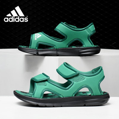 Adidas/阿迪达斯正品 当季新款大童魔术贴软底沙滩凉鞋DB2529
