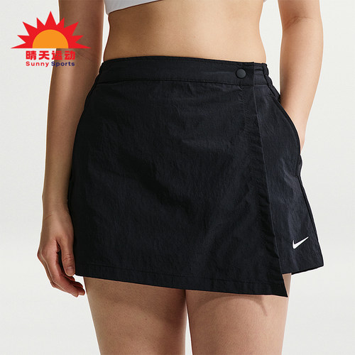 Nike/耐克正品 Sportswear 女士透气中腰简约休闲裤裙IR1649-010