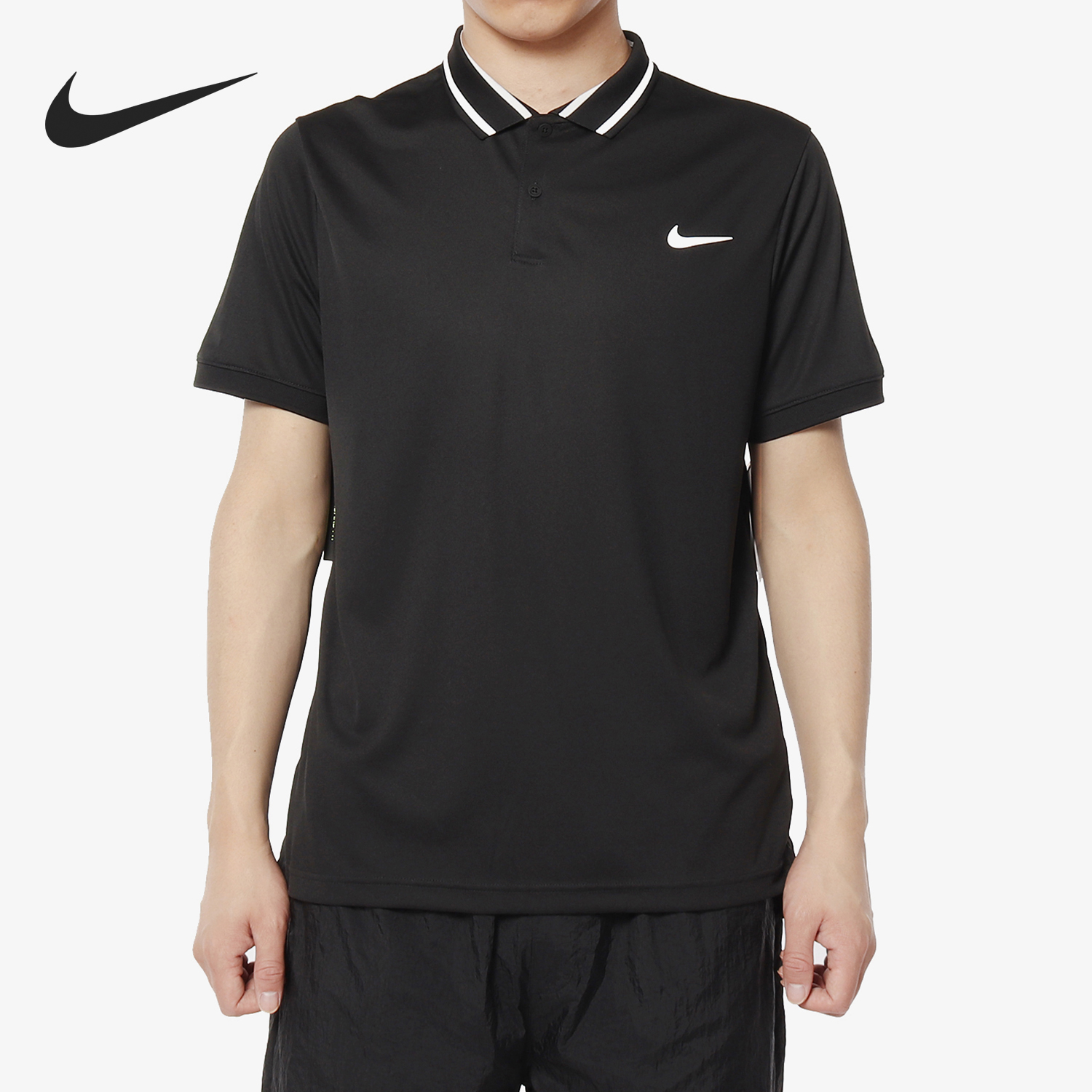 Nike/耐克官方正品2025男士运动套头透气网球POLO衫BV1195-010