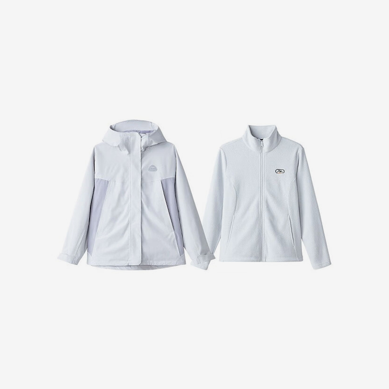 Skechers/斯凯奇正品秋季新款女士三合一保暖户外徒步冲锋衣