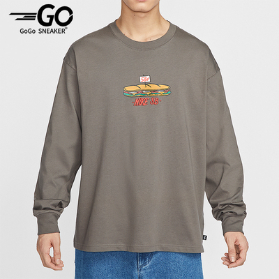 Nike/耐克正品春季新款男士经典印花宽松透气长袖T恤HJ0807-289