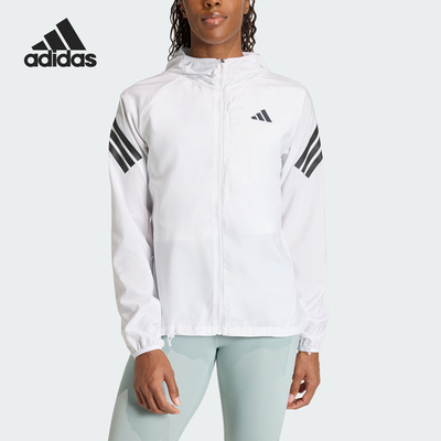 Adidas/阿迪达斯正品2026春季款女士连帽经典运动耐穿外套KQ8072