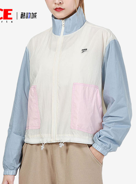 Puma/彪马正品2025女士薄款复古拼接运动休闲立领外套532726-73