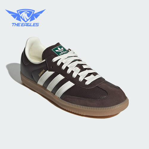Adidas/阿迪达斯正品三叶草男女休闲皮革系带三条纹板鞋JR0891