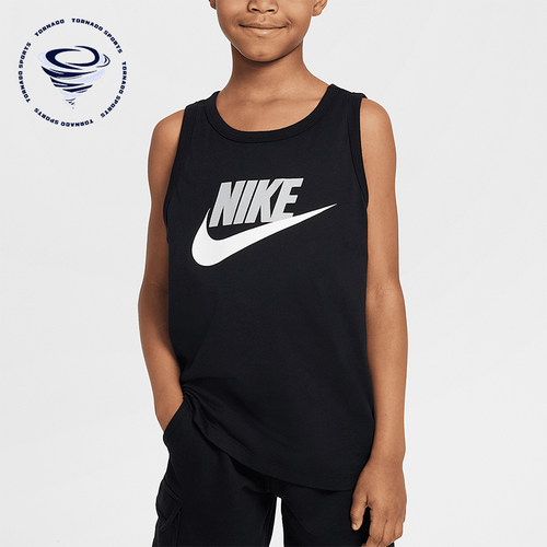 Nike/耐克正品2025大童透气圆领无袖经典针织运动背心HM5843-010