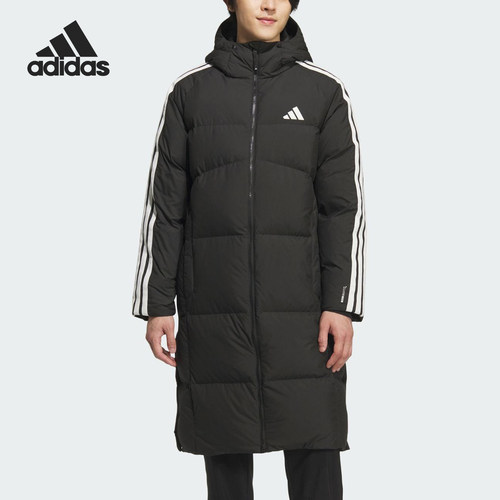 Adidas/阿迪达斯正品2025秋季款男士保暖连帽羽绒服KC2498