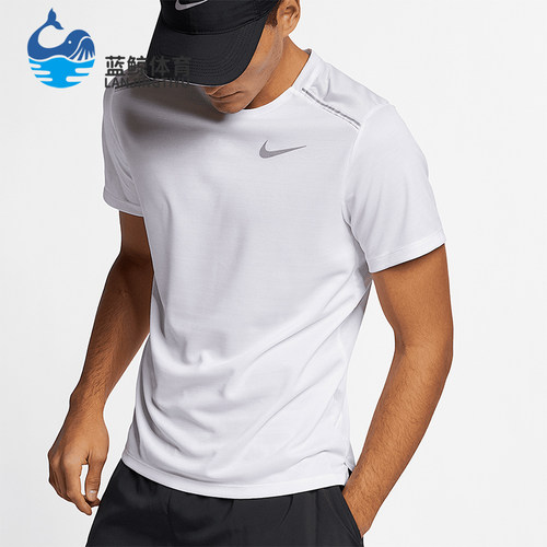 Nike/耐克正品夏季新款男士运动跑步透气训练短袖AJ7566-100