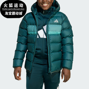款 2025秋季 大童日常连帽耐穿保暖棉服JL7437 阿迪达斯正品 Adidas