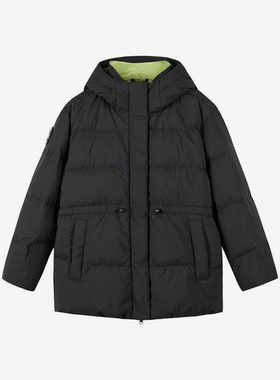 Skechers/斯凯奇正品冬季新款女子休闲运动保暖连帽羽绒服