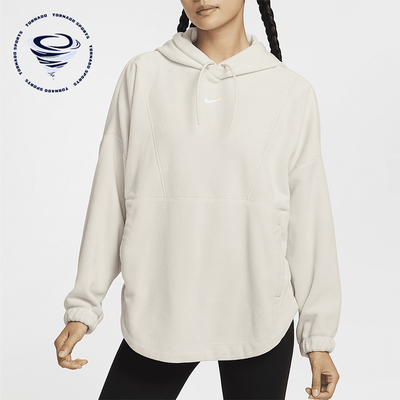 耐克女士毛绒连帽运动休闲卫衣