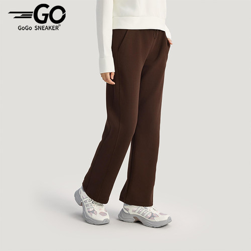 Adidas/阿迪达斯正品2025冬季款女士日常针织直筒运动长裤KH2686