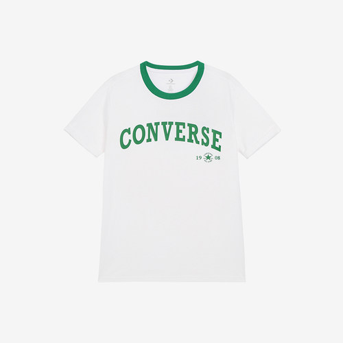 Converse/匡威正品夏季新款女子印花透气套头短袖T恤10026365-A01