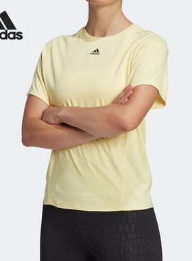 Adidas/阿迪达斯正品夏季女子运动训练跑步透气短袖T恤HR8362