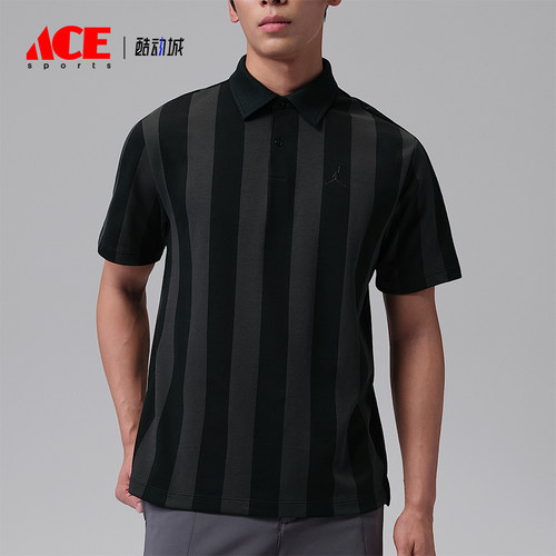 Nike/耐克正品Jordan男士运动简约条纹刺绣短袖POLO衫IF2931-010