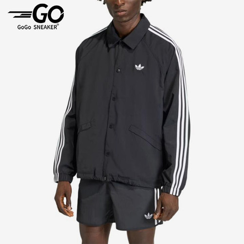 Adidas/阿迪达斯正品三叶草三条纹教练夹克男经典夹克外套KE3598
