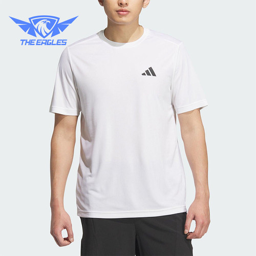 Adidas/阿迪达斯正品D2M PLAIN男士经典健身透气运动短袖KA8339