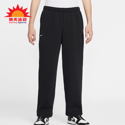 Nike/耐克正品Club男士日常松紧腰直筒刺绣休闲长裤IQ3709-010