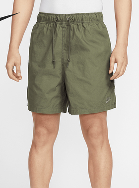 Nike/耐克官方正品2025 Club男士梭织休闲刺绣宽松短裤HJ1947-222
