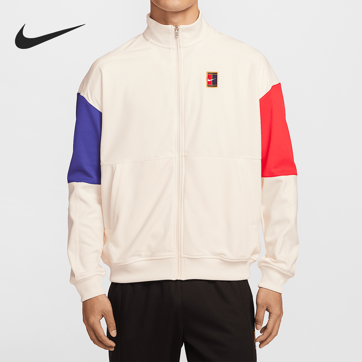Nike/耐克官方正品Court Heritage男士薄绒网球外套FZ6926-110