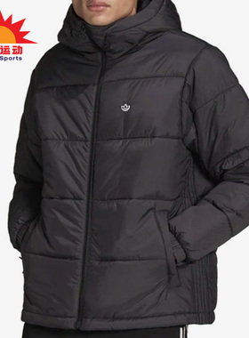 Adidas/阿迪达斯正品三叶草休闲男子时尚运动保暖棉服 H13555