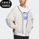 Adidas 阿迪达斯neo棕男子休闲运动跑步防风夹克宽松外套IQ3341