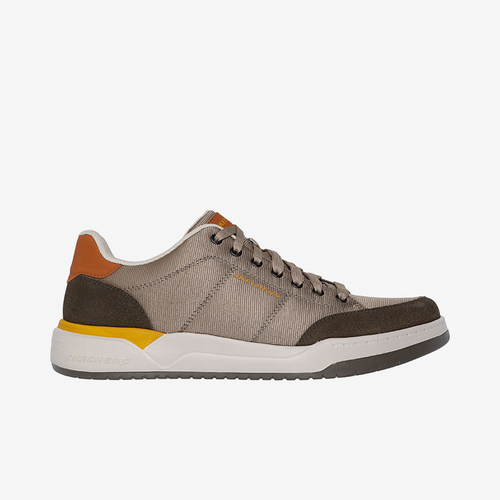 Skechers/斯凯奇正品2024新款秋冬男士复古绑带耐磨轻便板鞋