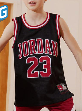 Nike/耐克正品JORDAN大童透气篮球无袖背心T恤JD2122087GS-001