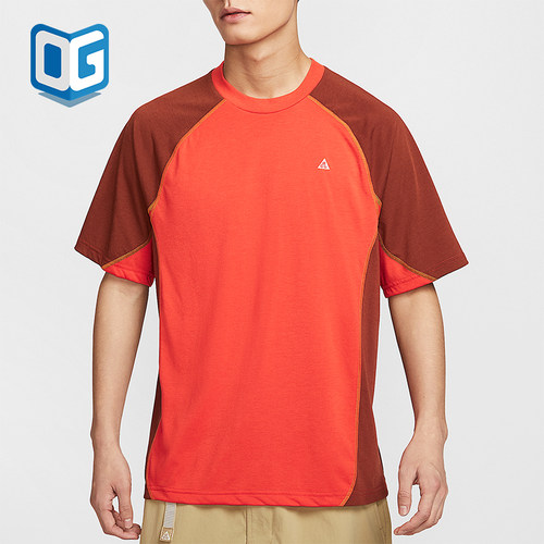 Nike/耐克正品2025夏季款男士针织休闲经典拼接透气T恤HJ2882-633