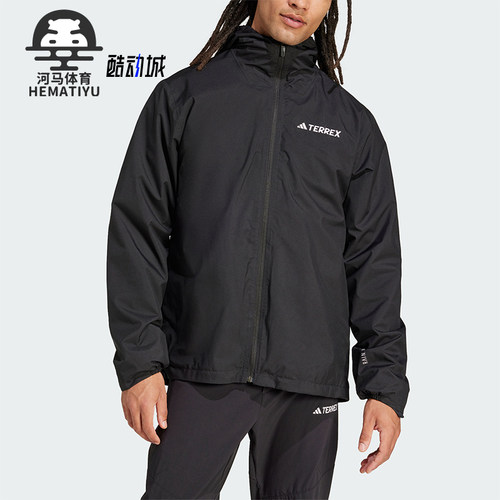 阿迪达斯男士户外运动梭织外套