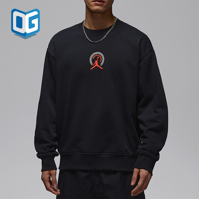 Nike/耐克正品JORDAN男士圆领字母印花运动休闲套头衫IQ2981-010