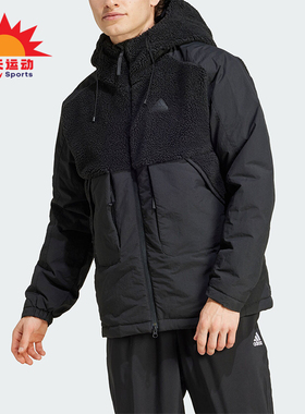 Adidas/阿迪达斯正品CITY ESCAP J男士拼接保暖棉服IS9053