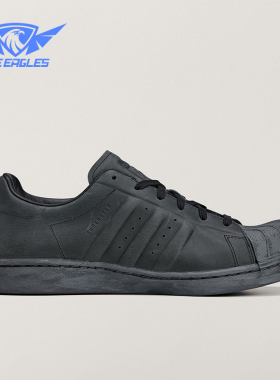 Adidas/阿迪达斯正品SUPERSTAR新款女黑色透气经典运动鞋JR9458