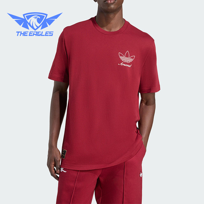 Adidas/阿迪达斯正品三叶草男士针织阿森纳足球运动短袖T恤JM9414