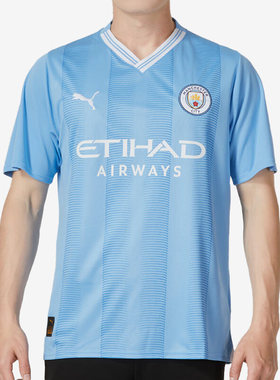 Puma/彪马正品2023夏季男子曼城主场球迷版短袖T恤770438-01