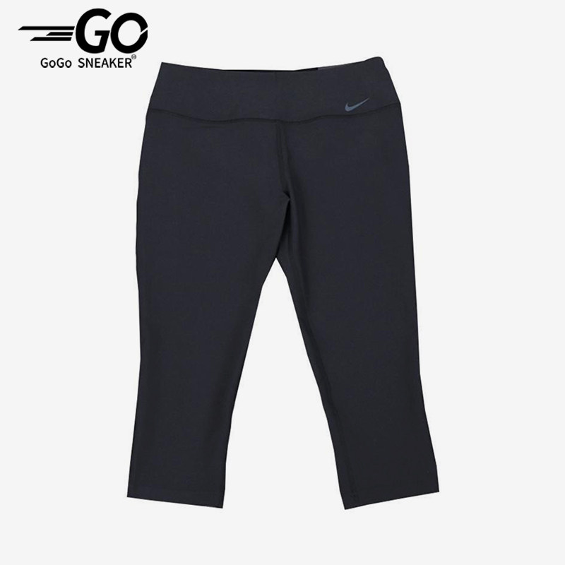 Nike/耐克正品纯色跑步训练七分透气运动经典健身裤445252-010
