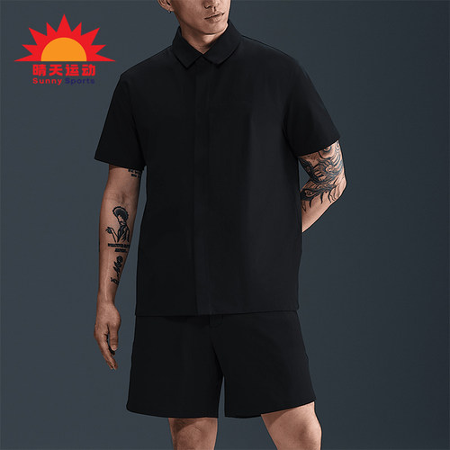 Nike/耐克正品Dri-FIT男士翻领日常防晒宽松经典短袖HQ6959-010