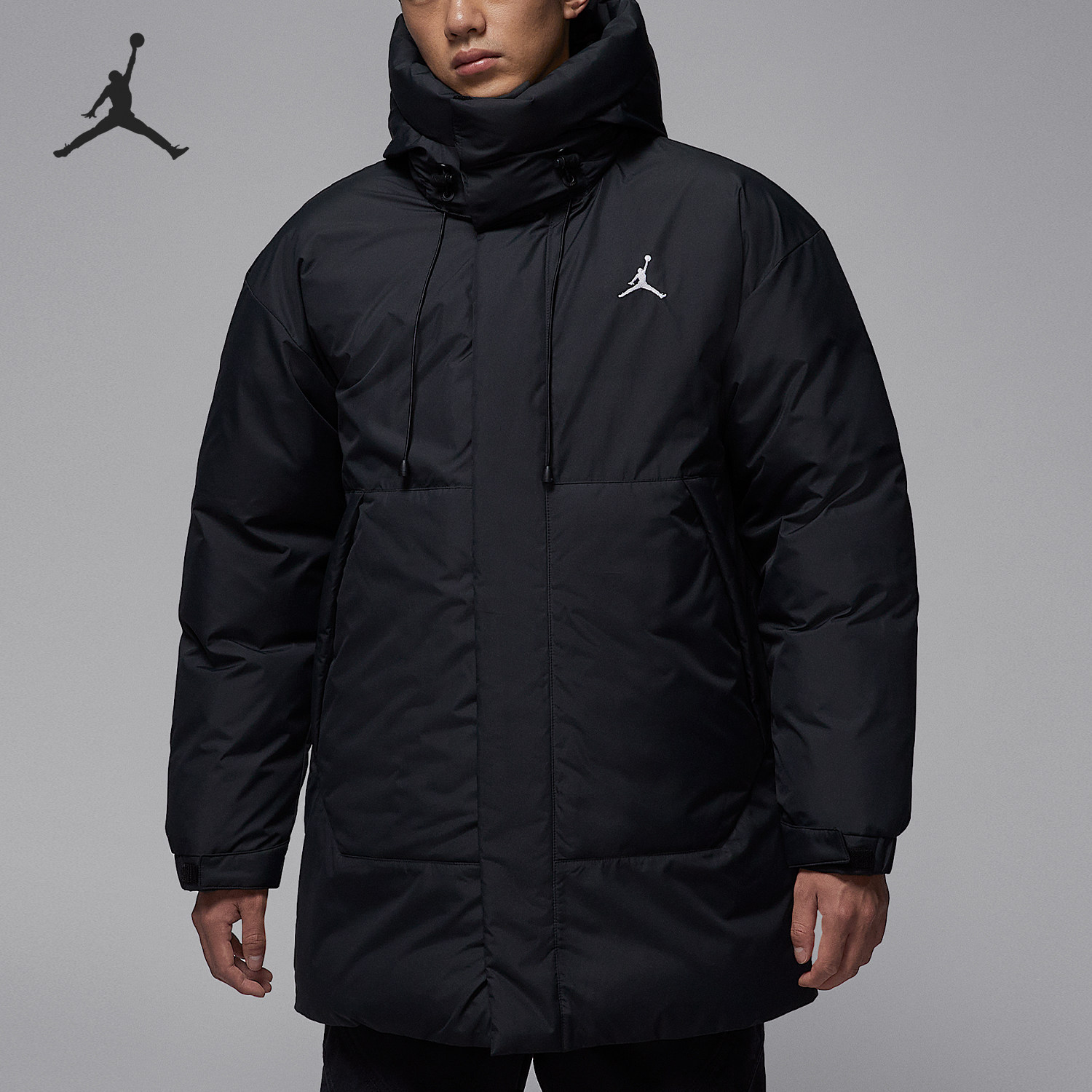 Nike/耐克官方正品JORDAN男士连帽保暖耐穿运动羽绒服HV0539-010