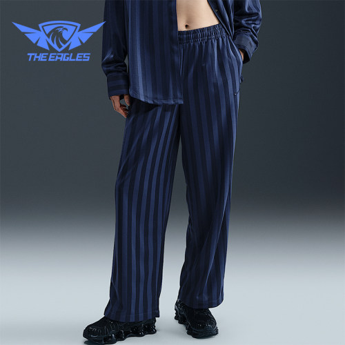 Nike/耐克正品Sportswear女士休闲条纹垂感宽松长裤HV5134-410