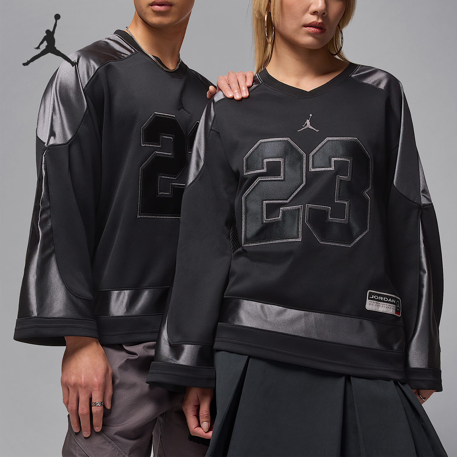 Nike/耐克官方正品JORDAN男士拼接学院风超宽松球衣HV0110-010