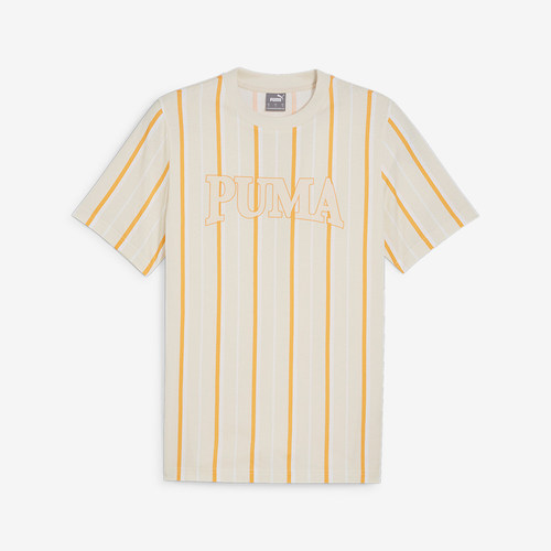 Puma/彪马官方正品夏季新款男士休闲条纹透气运动短袖682185-87
